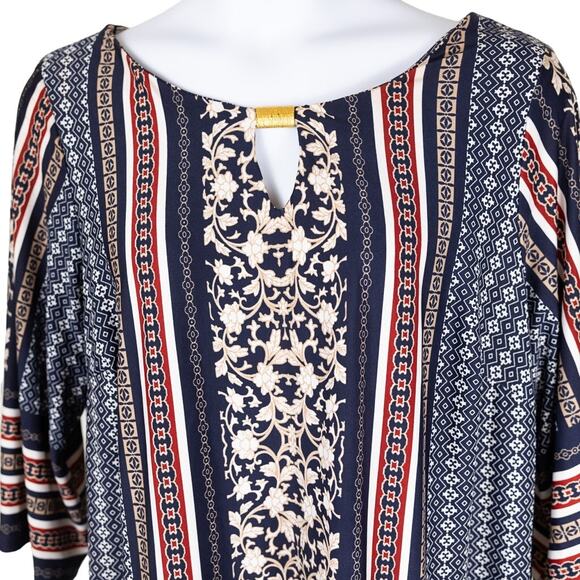 Shelby & Palmer Shift Striped Jersey Knit Dress 3X - Picture 2 of 8